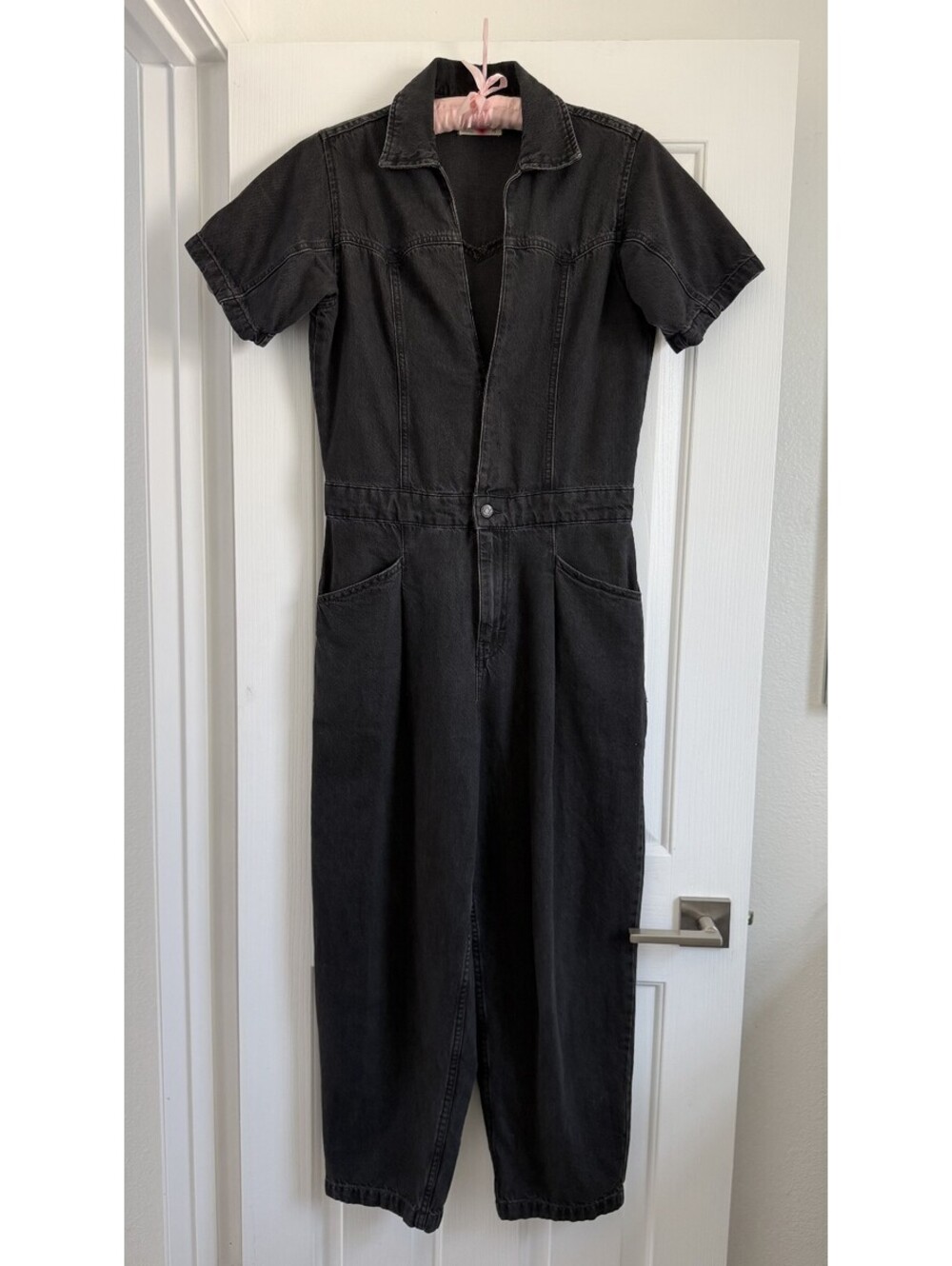 We The Free Marla Denim Coverall Jumpsuit Size M - Picture 5 of 15